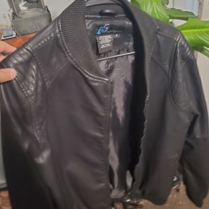 Leather Bomber Jacket